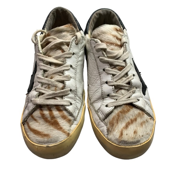 Golden Goose “Destroyed Zebra” pony hair sneakers - Picture 5 of 15
